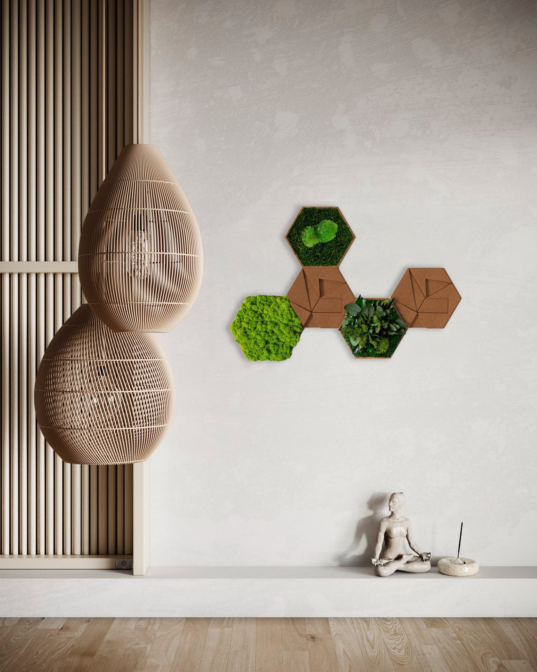 bestofGreen_ Kork_Hexagon_ Set 2