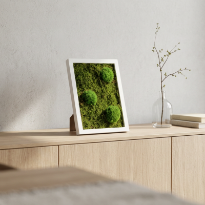 Wald- und Kugelmoosbild 22,5 x 32,5 cm